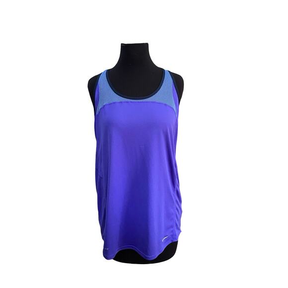 Nike Dri-Fit Tank Bundle XL (2) Grey & Purple Blue Racerback - Picture 9 of 16